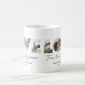 Liebe 4 Foto Modernes, personalisiertes Geschenk Kaffeetasse (Mittel)
