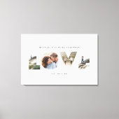 Liebe 4 Foto Modernes, personalisiertes Geschenk Leinwanddruck (Vorderseite)