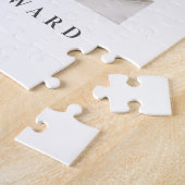 Liebe 4 Foto Modernes personalisiertes Geschenk Puzzle (Seite)
