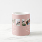 Liebe 4 Foto Modernes, personalisiertes Geschenk R Kaffeetasse (Mittel)