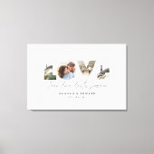 Liebe 4 Foto Modernes, personalisiertes Geschenkpr Leinwanddruck (Vorderseite)