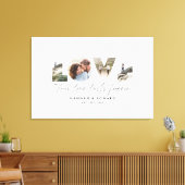 Liebe 4 Foto Modernes, personalisiertes Geschenkpr Leinwanddruck (Insitu (Wohnzimmer))