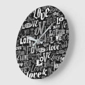 LIEBE 4 GROßE WANDUHR (Winkel)