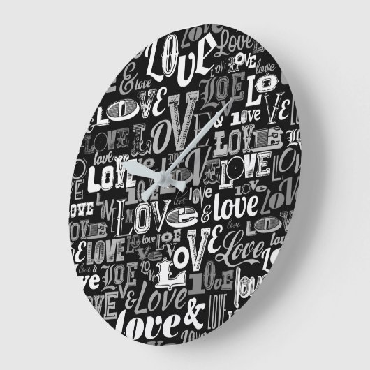 LIEBE 4 GROßE WANDUHR (Winkel)