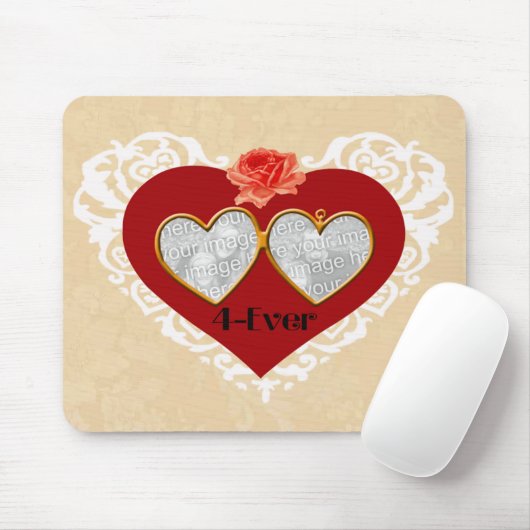 Liebe 4 je Locket-Maus-Pad Mousepad (Mit Mouse)