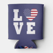 Liebe 4. Juli Can Cooler, Patriotic 4. Juli Bier Dosenkühler (Vorderseite)
