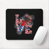 Liebe - 4. Juli Mousepad (Mit Mouse)