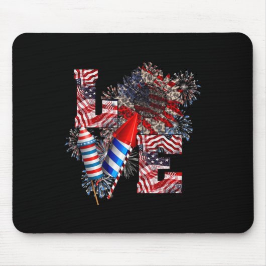 Liebe - 4. Juli Mousepad (Vorne)