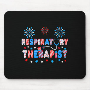 Liebe 4. Juli Stethoskop Atmungstherapeut Mousepad