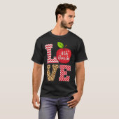 Liebe 4. Klasse Apple T-Shirts Lehrer Leopard (Vorne ganz)
