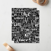 LIEBE 4 MITTEILUNGSKARTE (Vorderseite/Rückseite Beispiel)