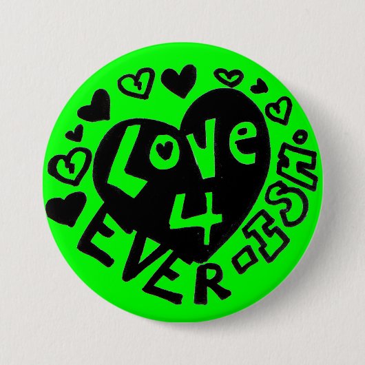 Liebe 4JEDER ISH-Button/Button Button (Vorderseite)