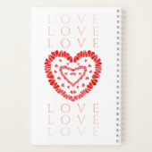 LIEBE 5.5x8.5 SpiralNotebook Notizblock (Rückseite)