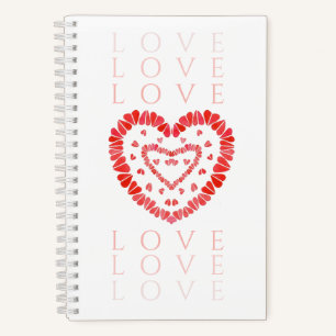 LIEBE 5.5x8.5 SpiralNotebook Notizblock