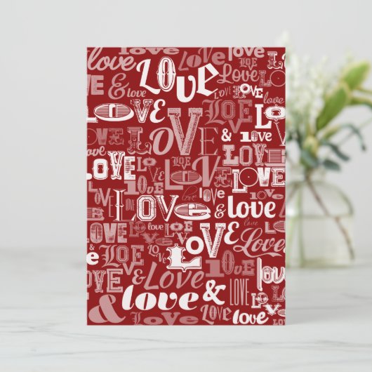 LIEBE 5 DANKESKARTE (Stehend Vorderseite)