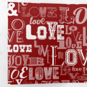 LIEBE 5 DREIFACH GEFALTETE URLAUBSKARTE (Innen Erste Seite)