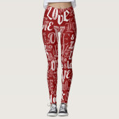 LIEBE 5 LEGGINGS (Vorderseite)
