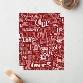 LIEBE 5 MITTEILUNGSKARTE (Vorderseite/Rückseite Beispiel)