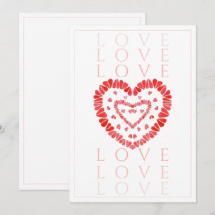 LIEBE 5x7 Flachkarte Karte