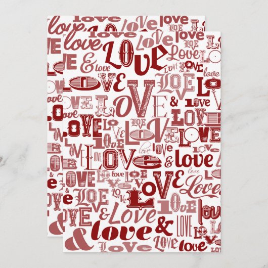 LIEBE 6 DANKESKARTE (Vorne/Hinten)