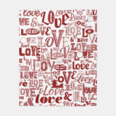 LIEBE 6 FLEECEDECKE (Vorderseite)