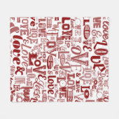 LIEBE 6 FLEECEDECKE (Vorderseite (Horizontal))