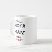 Liebe 6. Klasse Kaffeetasse (Vorderseite Links)