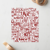 LIEBE 6 MITTEILUNGSKARTE (Vorderseite/Rückseite Beispiel)