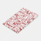 LIEBE 6 POST-IT KLEBEZETTEL (angewinkelt)