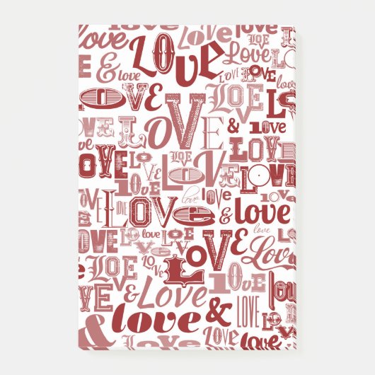 LIEBE 6 POST-IT KLEBEZETTEL (Vorderseite)