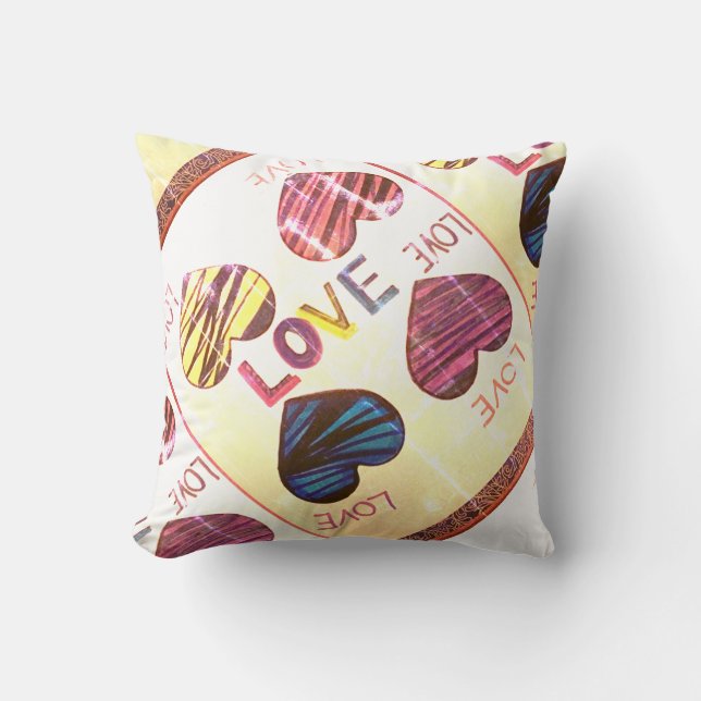 LIEBE 80er Kissen (Vorderseite)