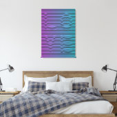 LIEBE 80er Neon Style Leinwanddruck (Insitu (Schlafzimmer))