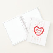 LIEBE 8.5x11 Spiral-Notebook Notizblock (Innenseite)