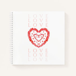 LIEBE 8.5x8.5 SpiralNotebook Notizblock