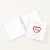 LIEBE 8.5x8.5 SpiralNotebook Notizblock (Innenseite)