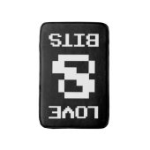 Liebe 8 Bits Badematte (Vorderseite Vertikal)