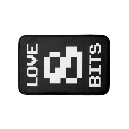 Liebe 8 Bits Badematte (Vorderseite)