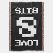 Liebe 8 Bits Decke (Vorderseite Vertikal)