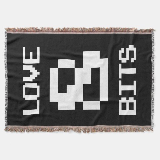 Liebe 8 Bits Decke (Vorderseite)