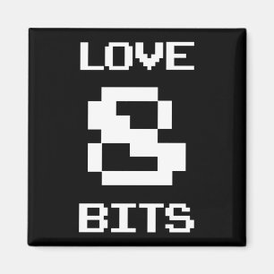 Liebe 8 Bits Magnet