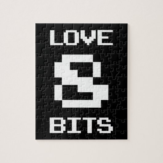 Liebe 8 Bits Puzzle (Vertikal)