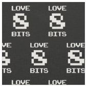 Liebe 8 Bits Stoff (Nahaufnahme)