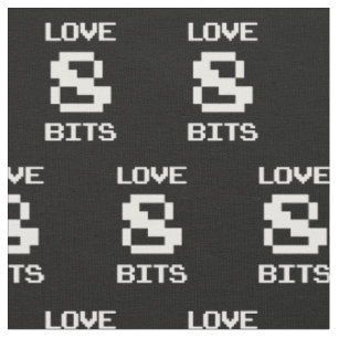 Liebe 8 Bits Stoff