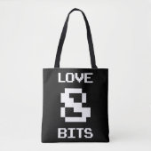 Liebe 8 Bits Tasche (Vorderseite)