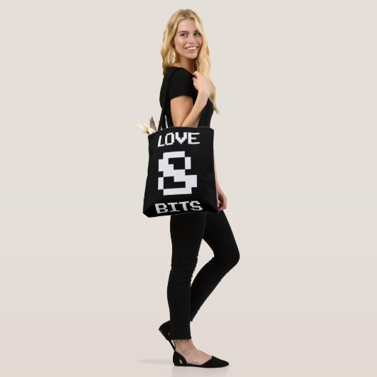 Liebe 8 Bits Tasche (Am Model)