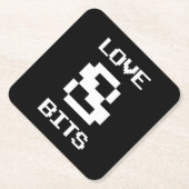 Liebe 8 Bits Untersetzer (Vorderseite)