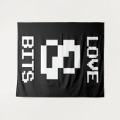 Liebe 8 Bits Wandteppich (Vorderseite (Horizontal))