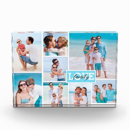 Liebe 8 Foto Collage Beach Blue (Vorderseite)