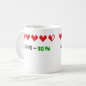 Liebe 90 Tasse (Vorderseite Links)