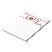 Liebe a Bernese Mt. Dog Note Pad Notizblock (Rotiert)